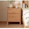 Seattle Solid Oak 3 Drawer Bedside Table (new arrival)